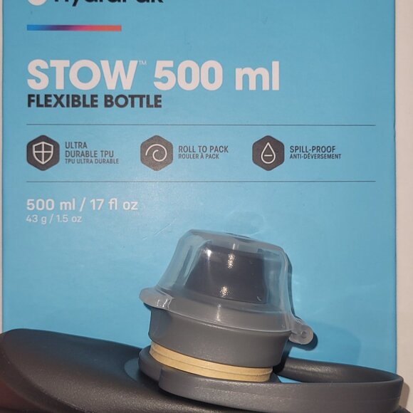 Hydrapak Water Bottle Collapsible Stow 1L/32oz and 500ml/16oz available - Picture 10 of 13